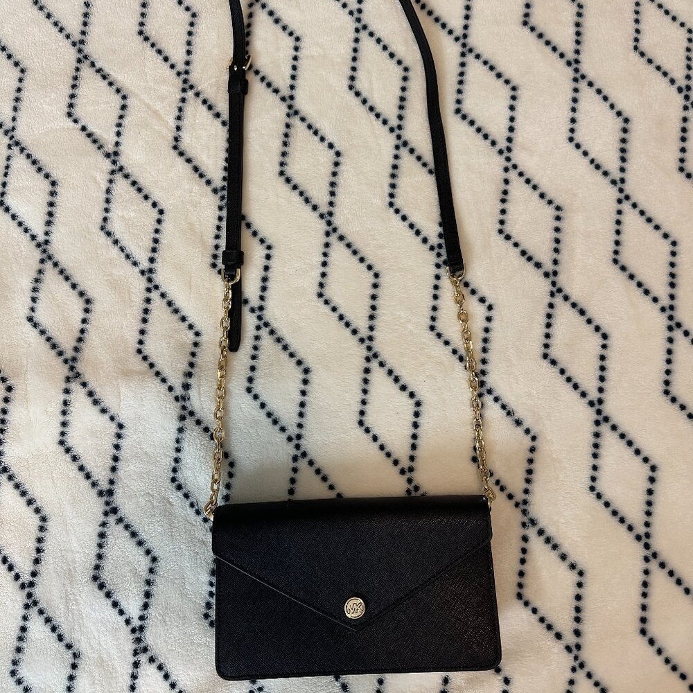 Michael Kors Jet Set Travel small saffiano leather envelope flap crossbody bag - Picture 5 of 5